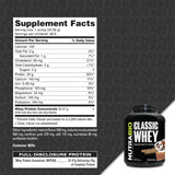 NutraBio Classic Whey, dose facile avec eau ou lait et simplicité