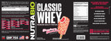 NutraBio Classic Whey verre gout fraise-shortcake savoureux