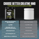 NutraBio Creatine + HMB avec doseur précis pour portions exactes