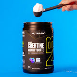 NutraBio Créatine micronisée Framboise Bleue - produit conforme et fiable.