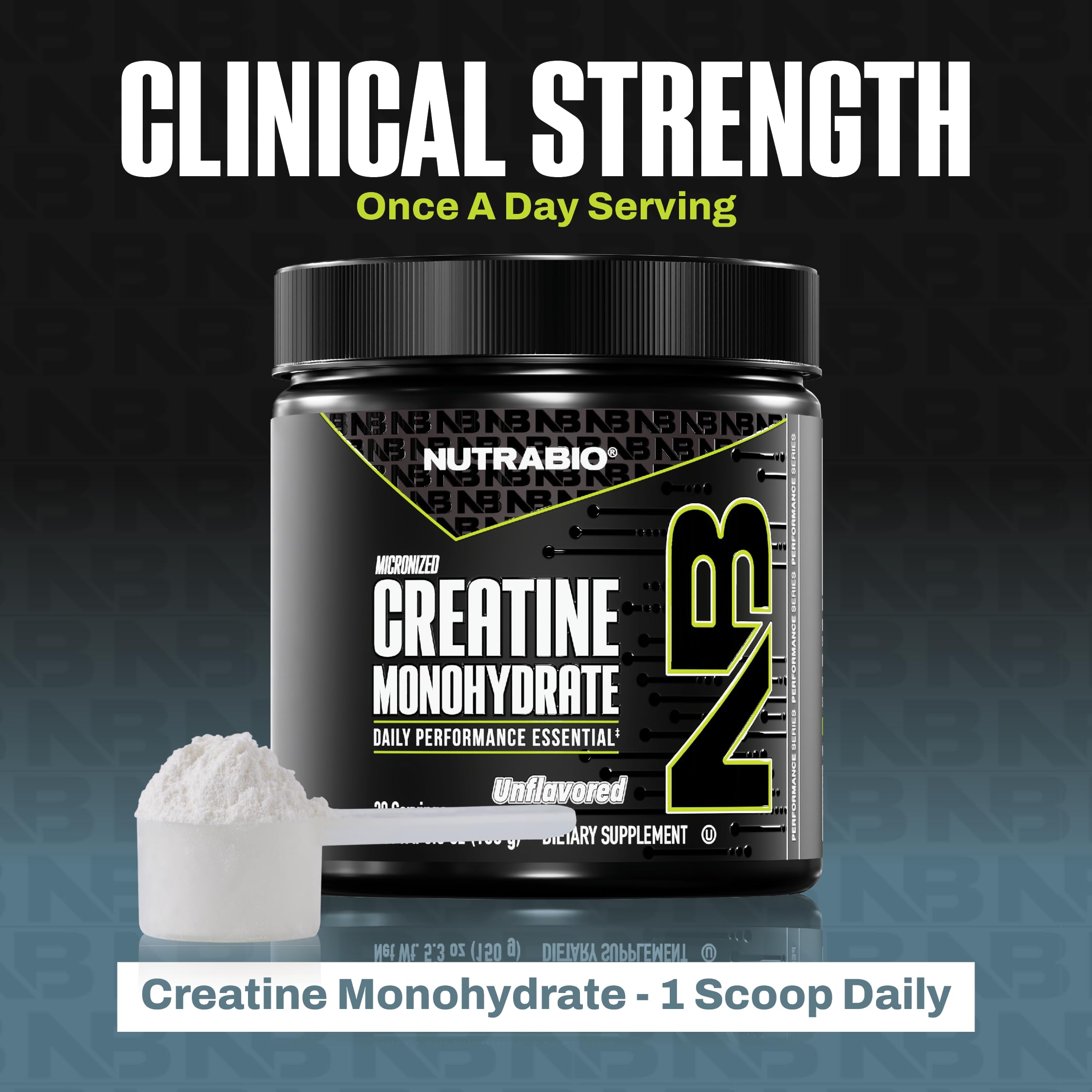 NutraBio Créatine Monohydrate, adapté à la pratique en salle.