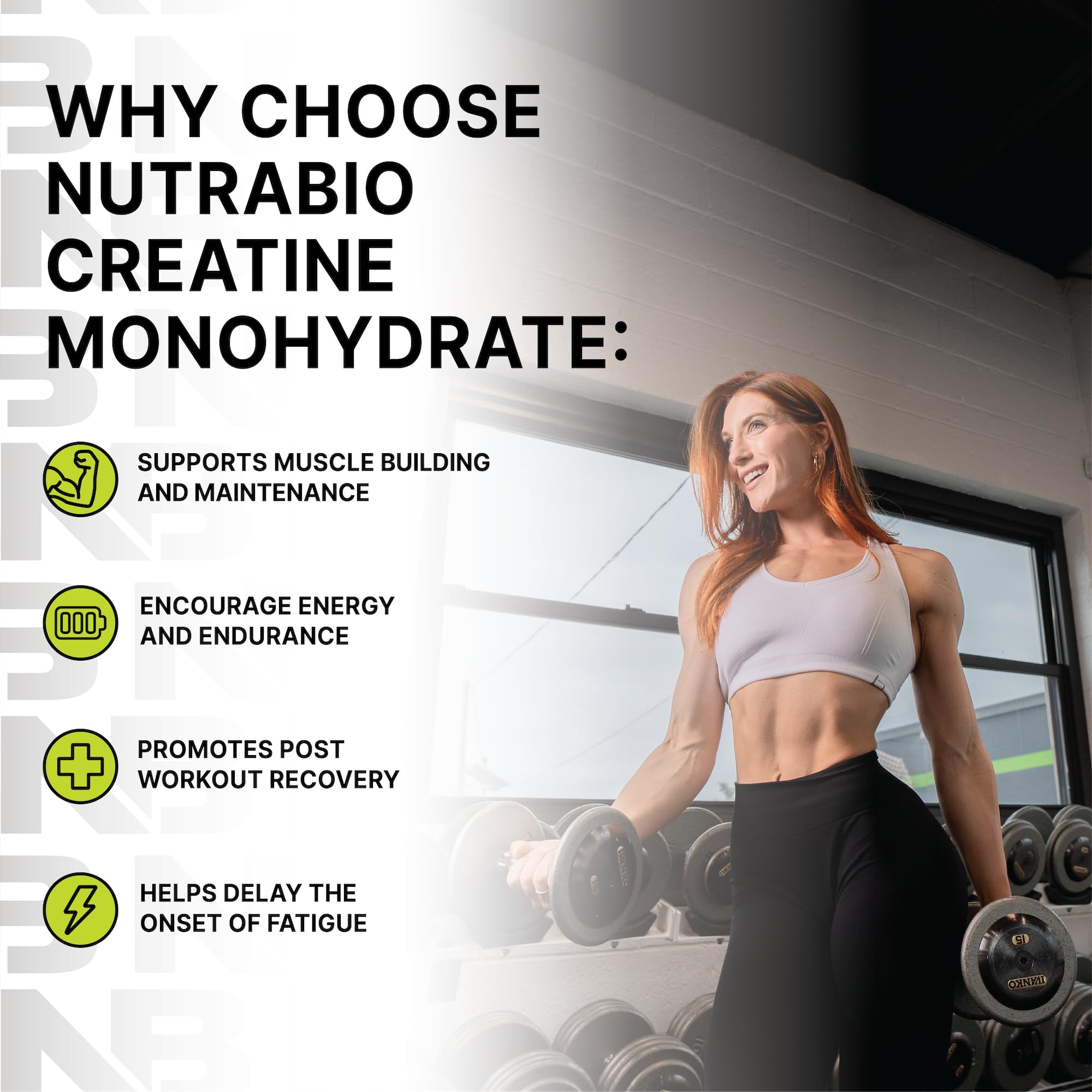 NutraBio Creatine Monohydrate étiquette et certifications qualité