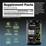 NutraBio Creatine Monohydrate scoop de dosage pratique