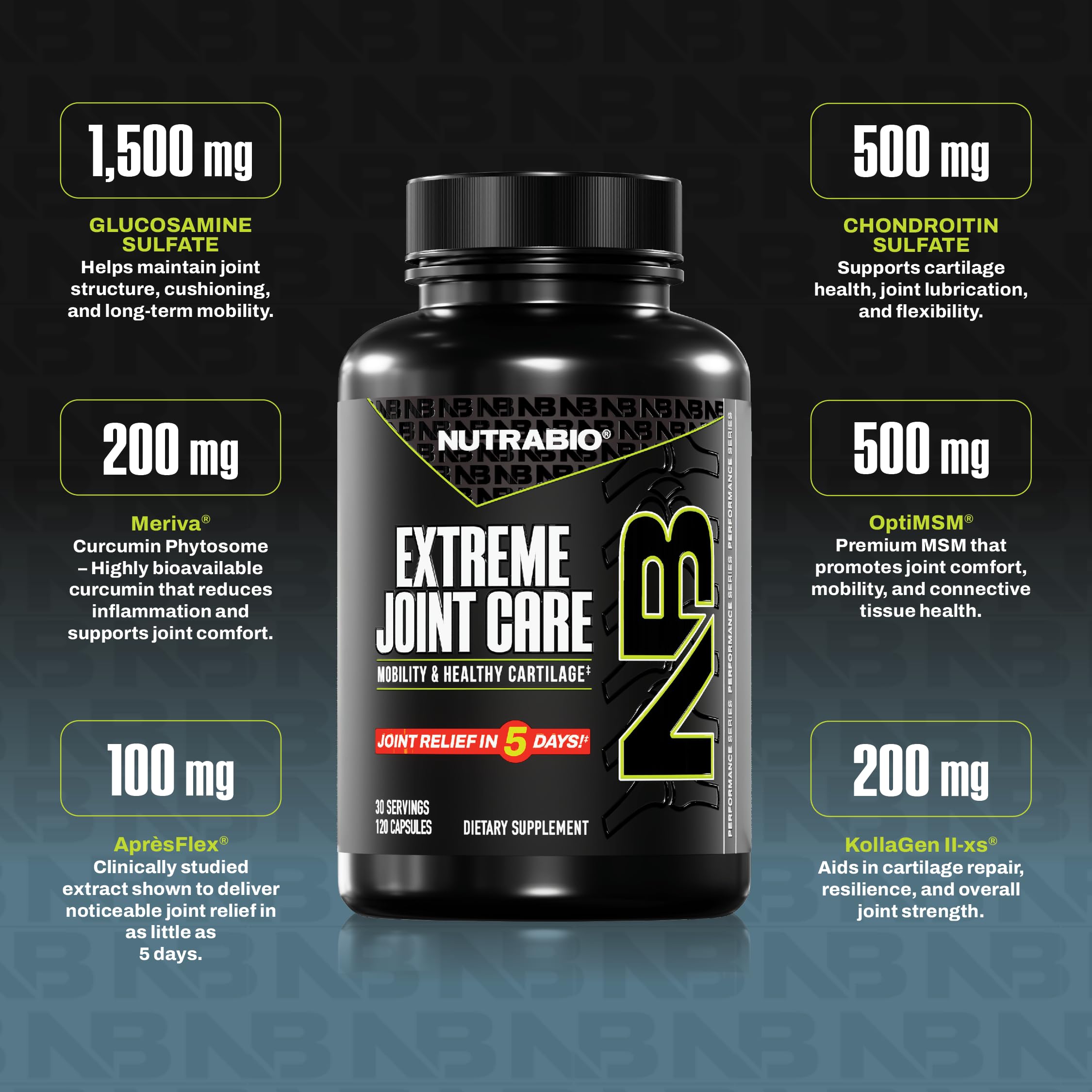 NutraBio Extreme Capsules - gélules faciles à avaler pour la mobilité quotidienne.