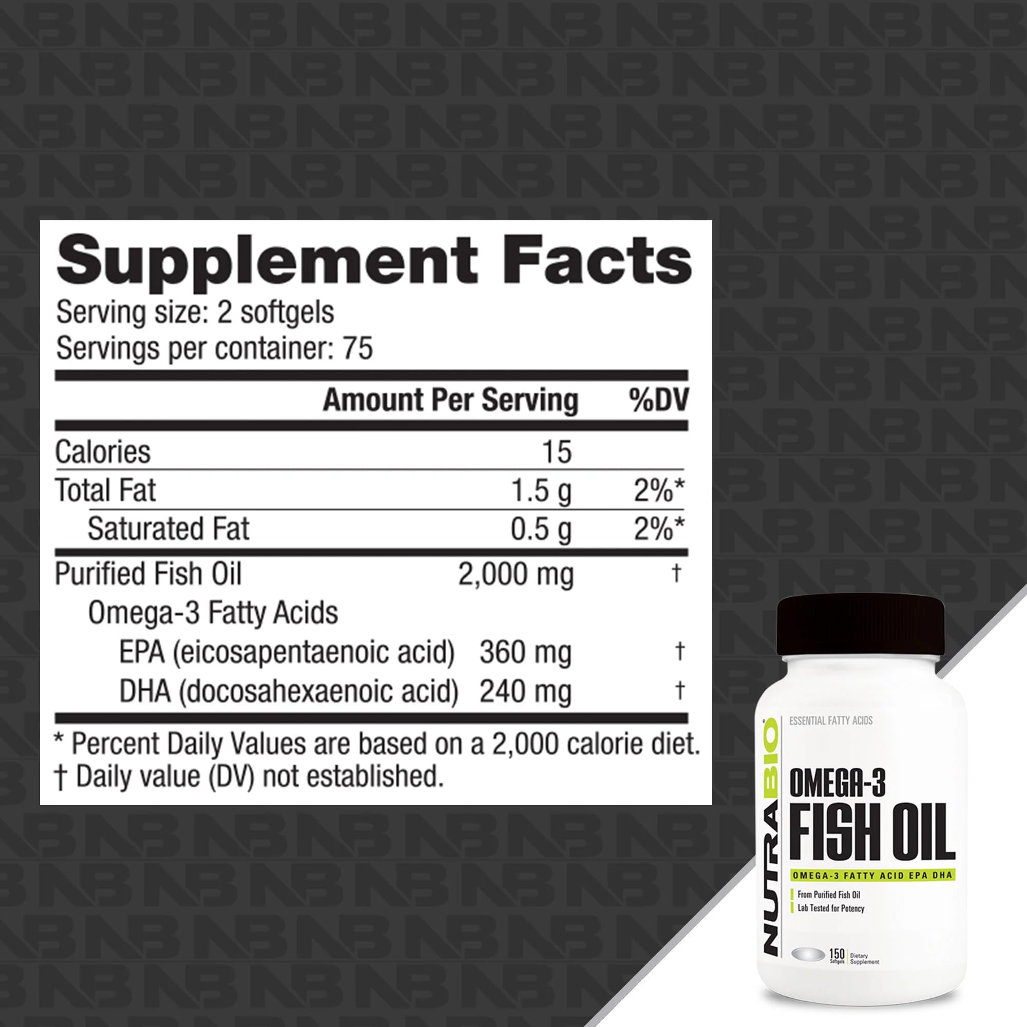 NutraBio Omega-3: gélules faciles à prendre dans la routine.