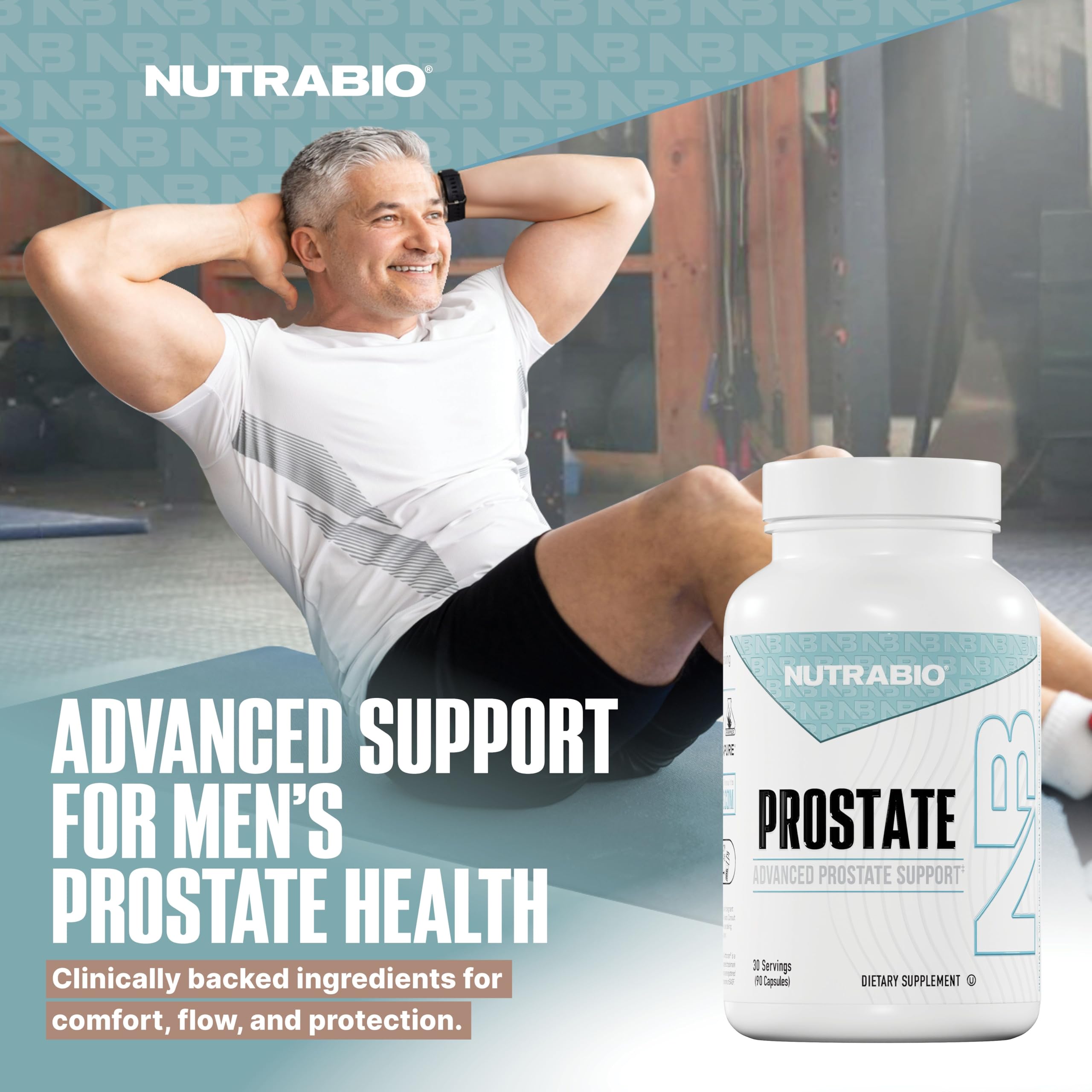 NutraBio Prostate – capsules, prise facile et pratique.