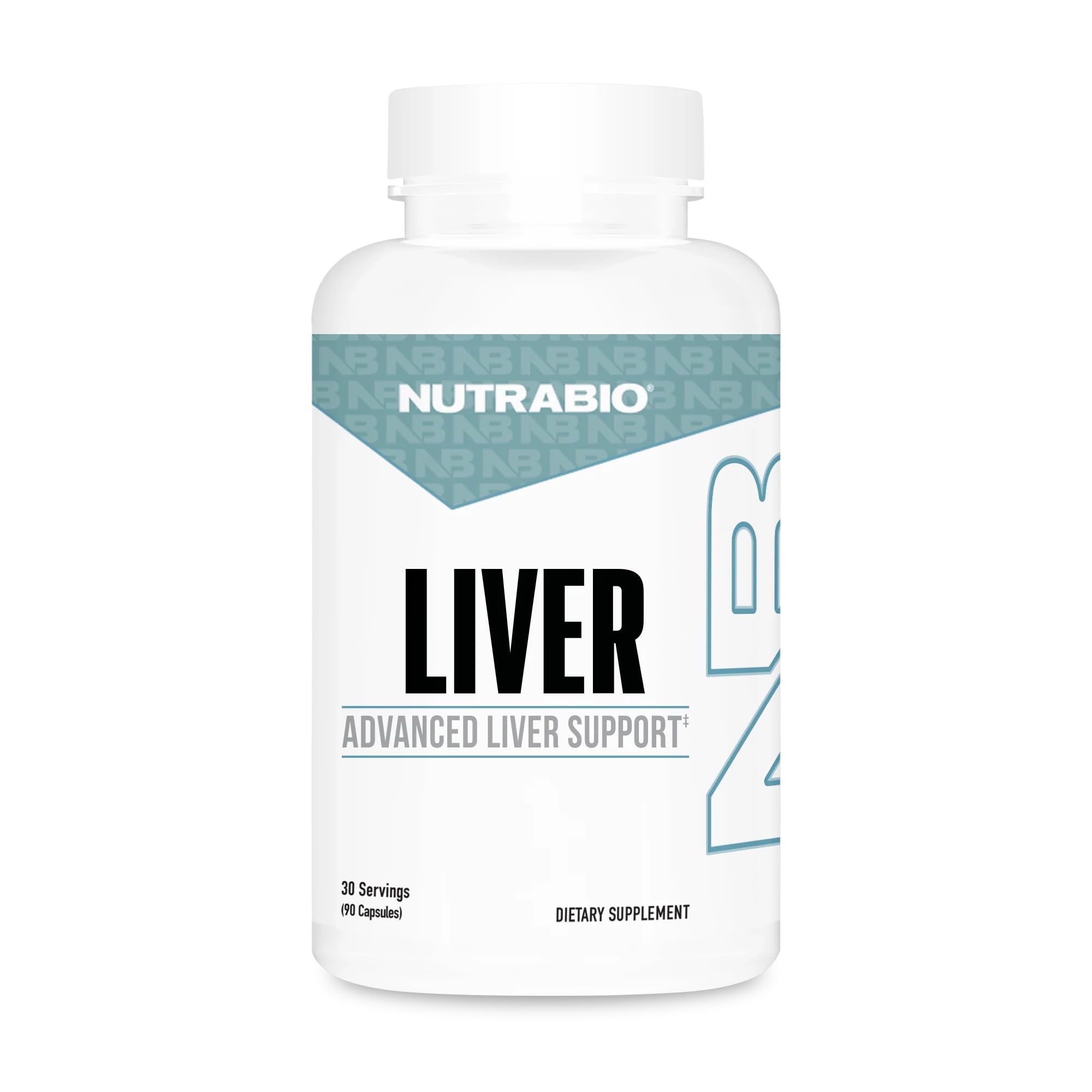 NutraBio Soutien foie – flacon de gélules pour la détox et la protection cellulaire.
