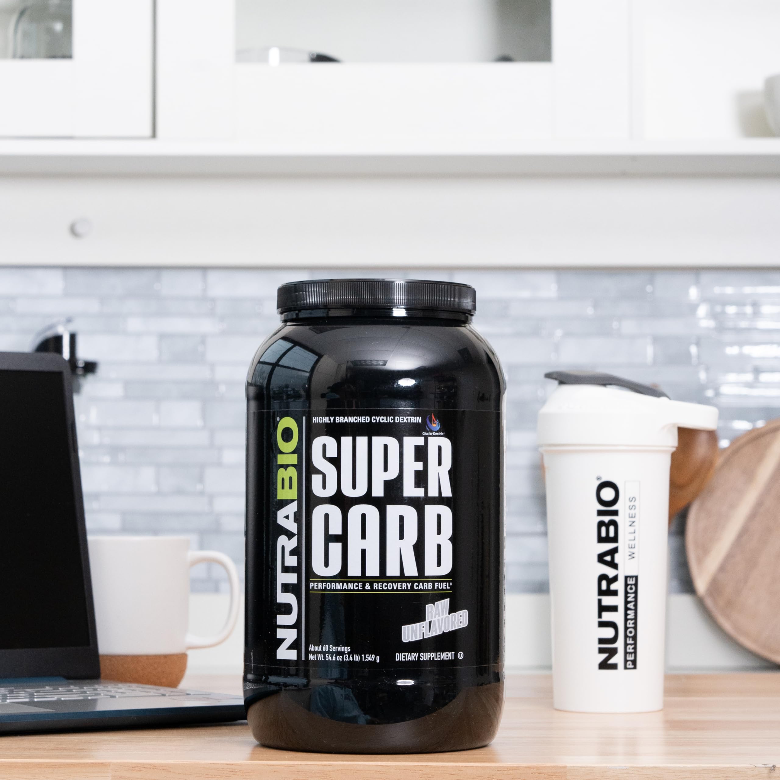 NutraBio Super Carb – étiquette transparente, liste complète des ingrédients.