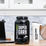NutraBio Super Carb – étiquette transparente, liste complète des ingrédients.