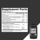 NutraBio Super Carb – mélange dans un verre, hydratation et énergie pendant l’entraînement.