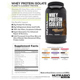 NutraBio Whey Isolate, collations-apres-entraînement, soutient des en-cas protéinés rapides.