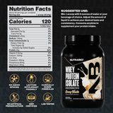 Shaker NutraBio whey isolate vanille prêt à agiter après l’effort.