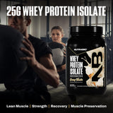 Smoothie NutraBio whey isolate vanille, texture onctueuse et goût agréable.