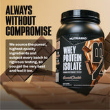 NutraBio Whey Isolate: préparation-boisson rapide, récupération après entraînement