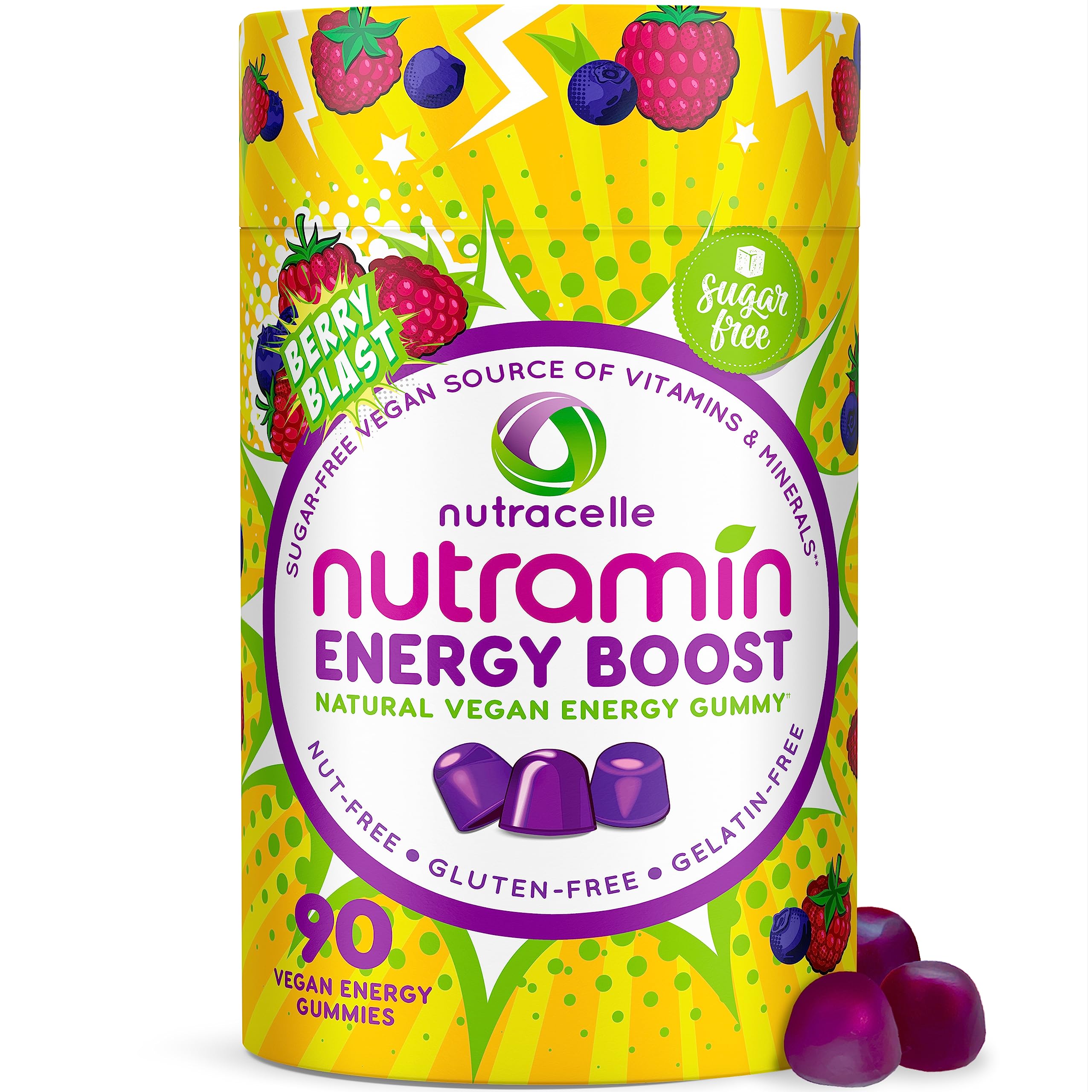 Gommes Nutramin énergie sur table, rituel matin pour concentration et focus.