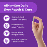 Capsules NutraChamps détox foie, soutien au métabolisme et à la digestion.