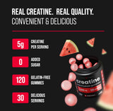 NutraChamps Créatine Gummies – Etiquette montrant la transparence et la qualité
