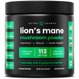 NutraChamps Crinière de Lion Poudre — emballage élégant pour soutenir la concentration