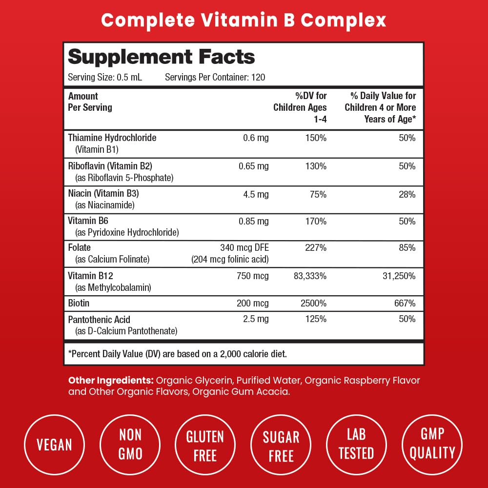 NutraChamps doseur pipette – gouttes B Complex, usage simple dans boisson.