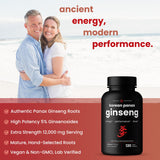 NutraChamps Ginseng Coreen Rouge — etiquette: produit premium et énergie naturelle.