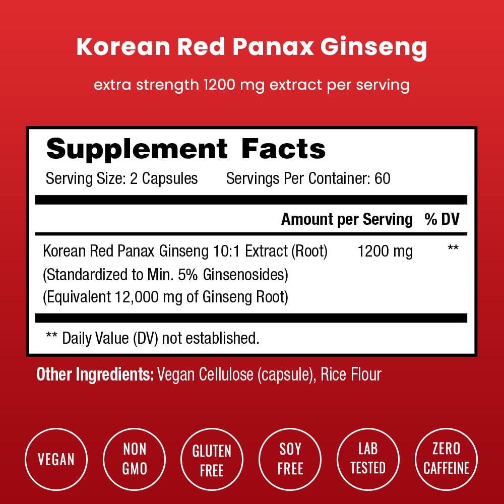 NutraChamps Ginseng Coreen Rouge — routine matinale: énergie durable et focus.