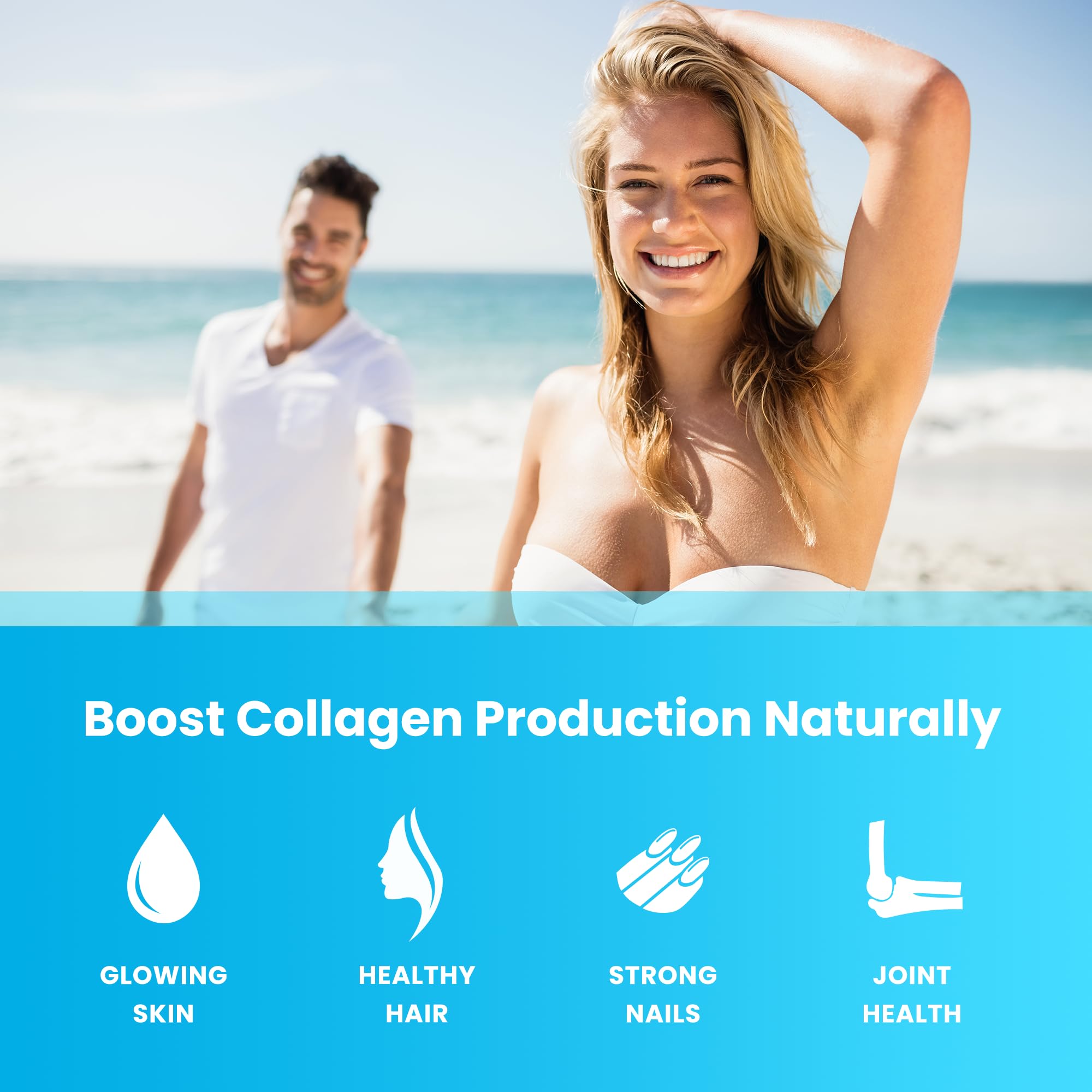 NutraChamps Gommes Collagène – soutien cheveux et ongles.