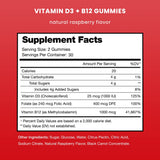 Gommes NutraChamps D3 et B12 avec méthylcobalamine pour absorption améliorée.