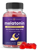 NutraChamps Mélatonine Gommes Bouteille favorise un endormissement naturel et reposant.
