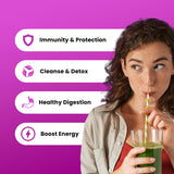 NutraChamps Poudre Chlorelle bio, apport en nutriments essentiels et énergie légère.