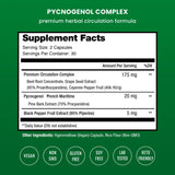 NutraChamps Pycnogenol: capsules visibles, pratique quotidienne pour la circulation.