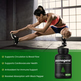 NutraChamps Pycnogenol: extrait de cayenne évoquant vitalité et énergie.