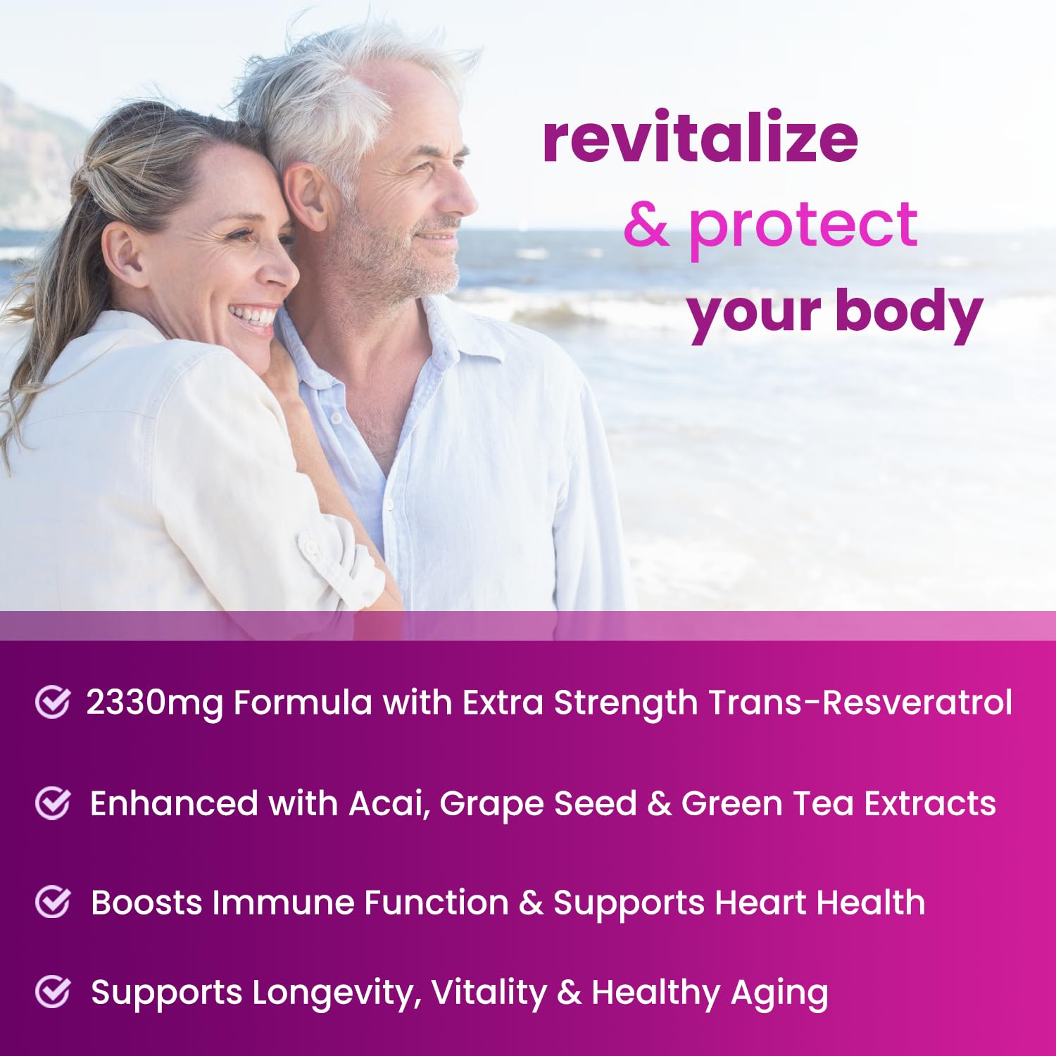 NutraChamps Resveratrol bouteille en verre, présentation premium.