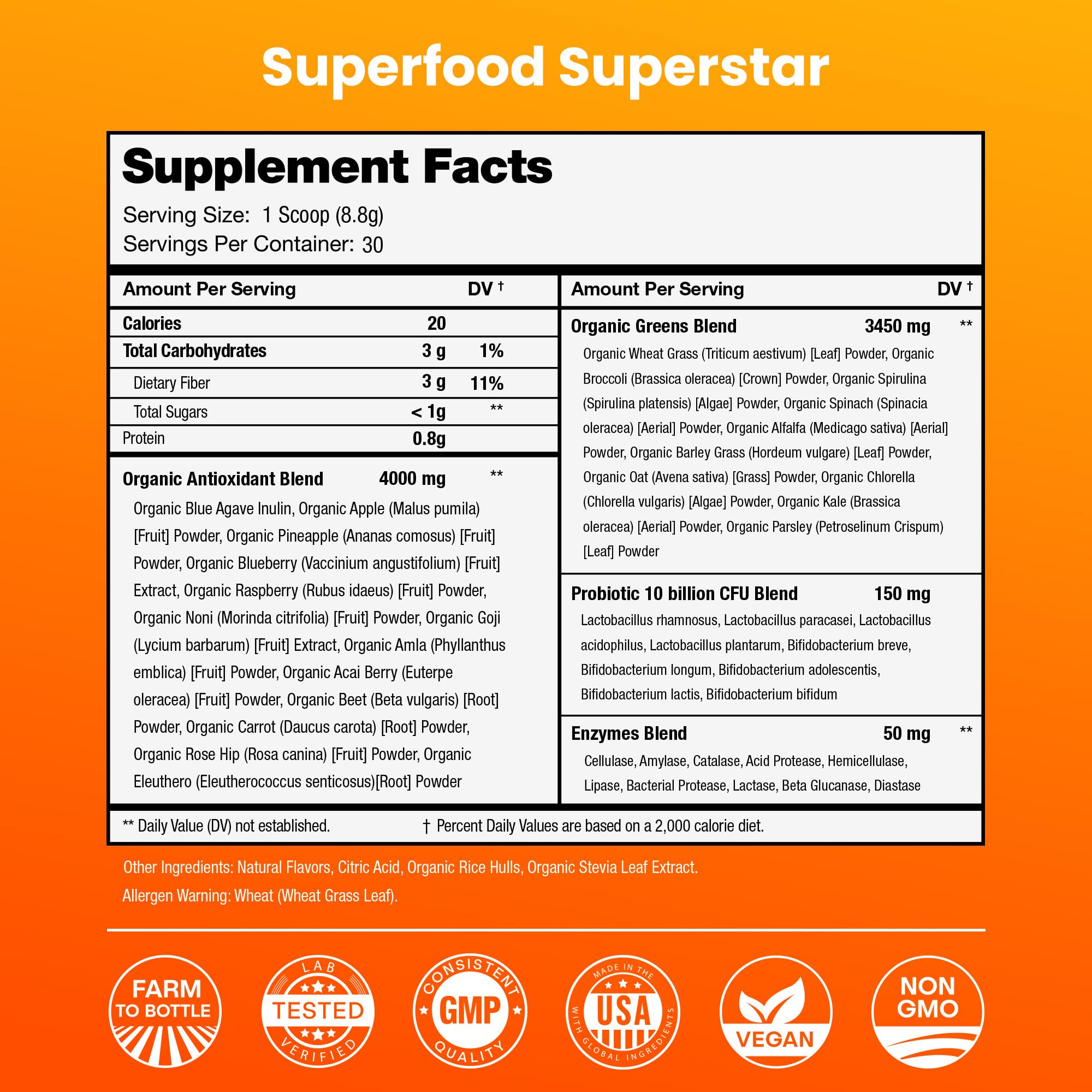 NutraChamps Super Greens, mélange prêt à utiliser, facilité d intégration quotidienne.