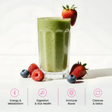 NutraChamps Super Greens - ingrédients fruits et légumes, antioxydants naturels pour votre routine.