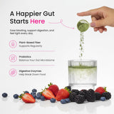 NutraChamps Super Greens - probiotiques et enzymes, soutien digestif facile à intégrer.