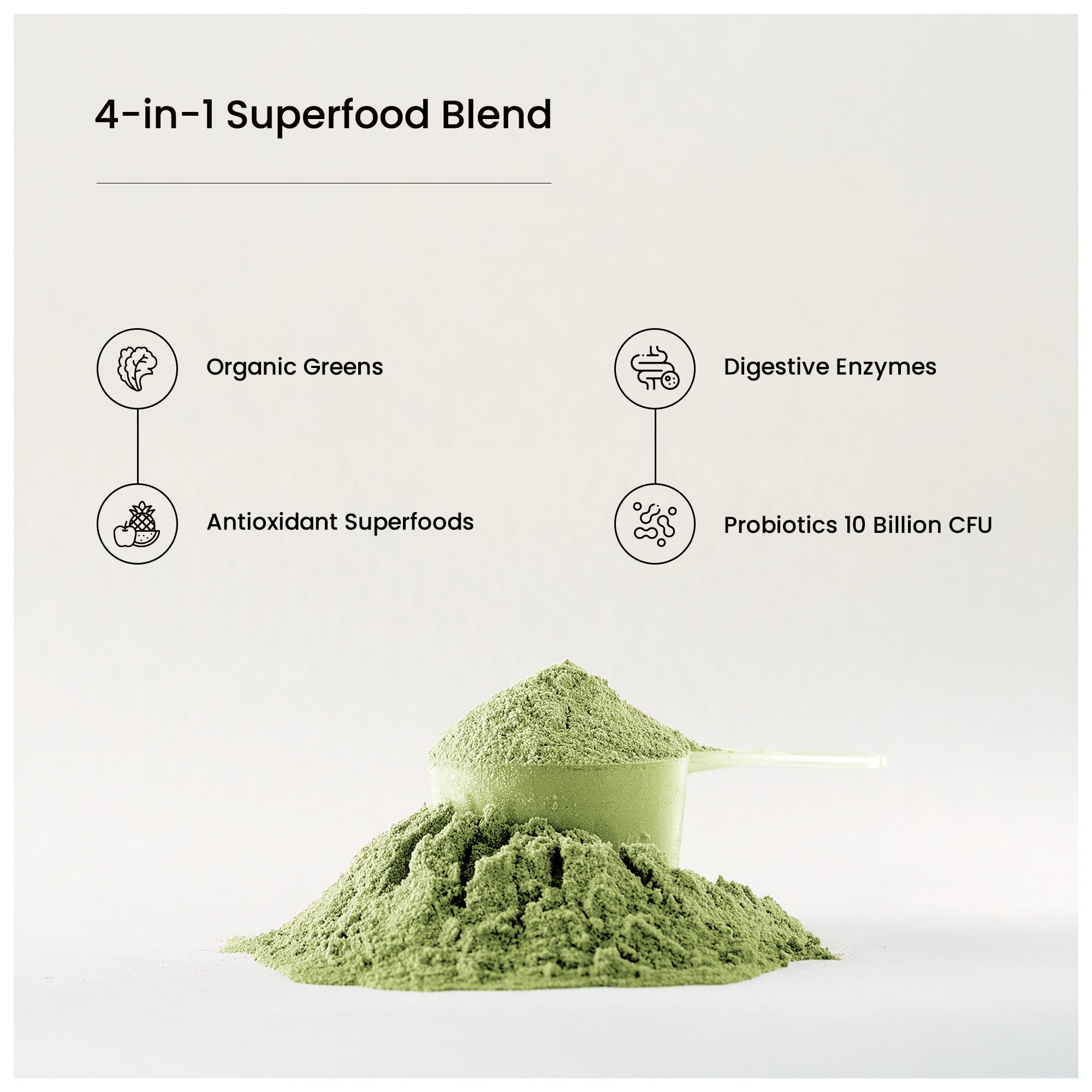 NutraChamps Super Greens – sachet de poudre facile à mélanger rapidement