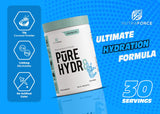 NutraForce Pure Hydr8 dissolution rapide dans eau froide.