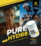 NutraForce Pure Hydr8 doseur dans bol-melangeur pour séances intensives.