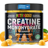 Gommes NUTRAGOGO Creatine en bouteille, dose pratique pour l entraînement.