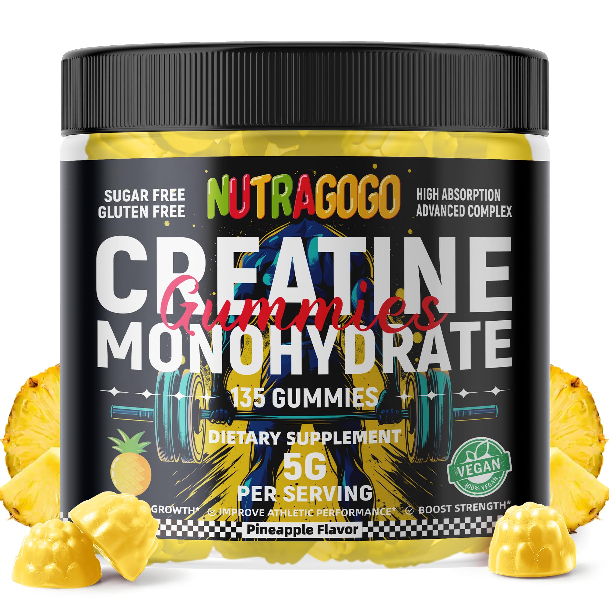 NUTRAGOGO Créatine Gomme – guide d'utilisation clair et pratique.