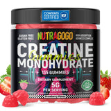 NUTRAGOGO Gommes de créatine, boîte affichée, pratique pour une routine sportive quotidienne