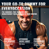 NUTRAGOGO Gommes de créatine saveur fraise, goût agréable pour motivation sportive
