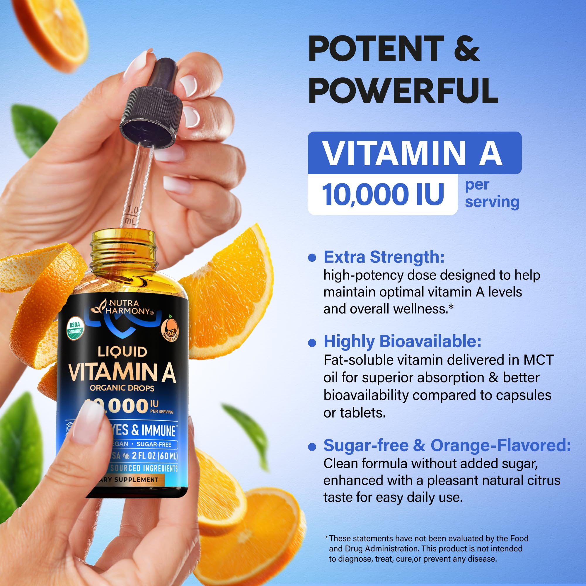 NUTRAHARMONY biologique certifié USDA – vegan et sans OGM, traçabilité assurée.