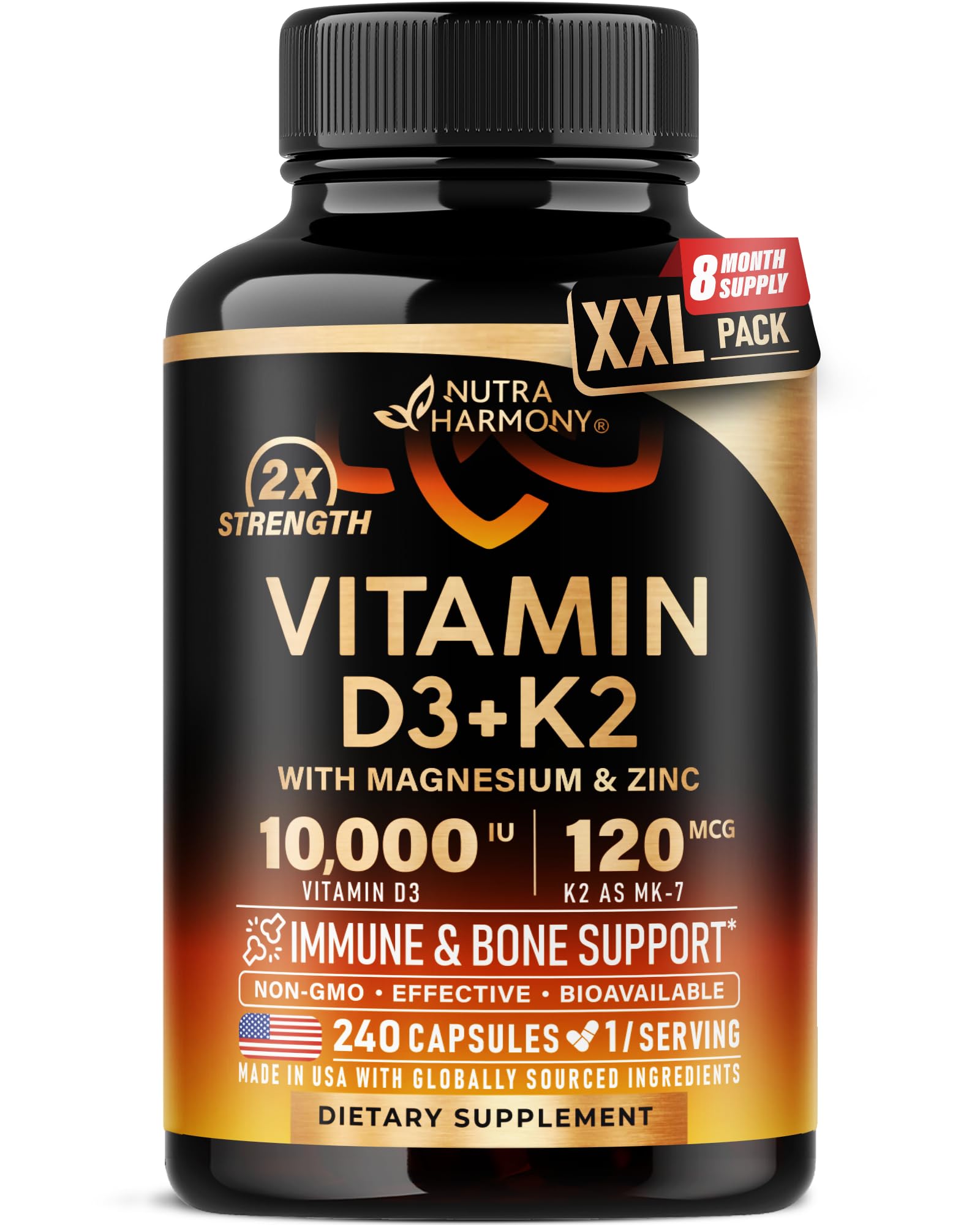 NutraHarmony D3K2 - gelules-boite : vue pratique pour l’utilisation quotidienne.