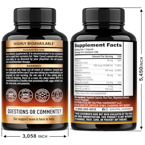 NutraHarmony D3K2 - gelules-etiquette : informations claires sur les ingrédients.