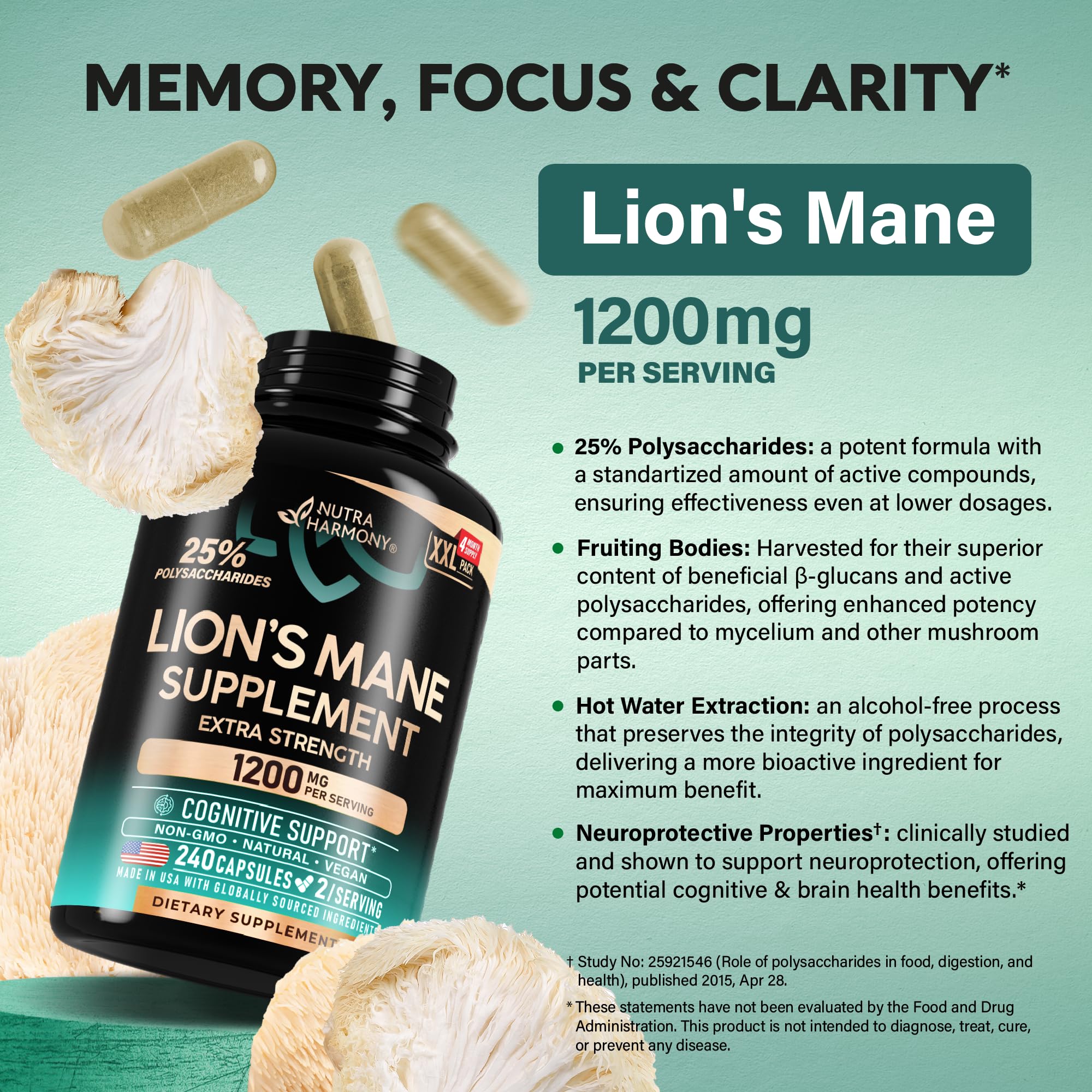 NUTRAHARMONY – Étiquette biologique sans OGM – produit de qualité.