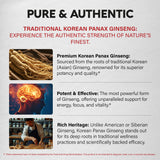 NutraHarmony Panax Ginseng – Fabrication USA sous normes GMP.