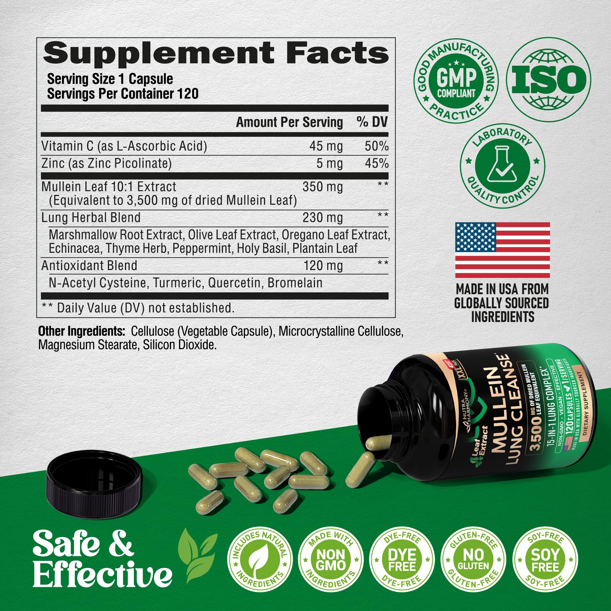 NutraHarmony Fabrique États‑Unis: produit fabriqué aux USA dans une installation GMP.