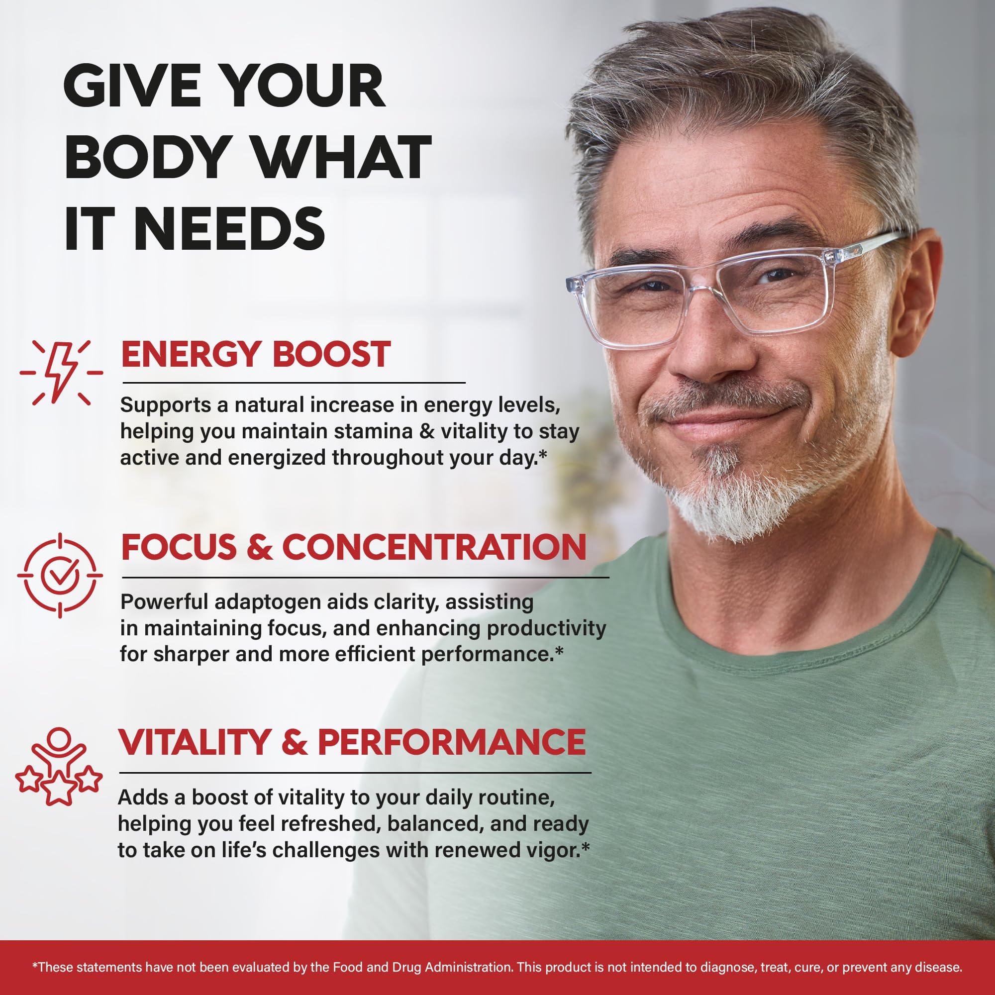 NutraHarmony Panax Ginseng Coreen Rouge – Formule pour hommes et vitalité.