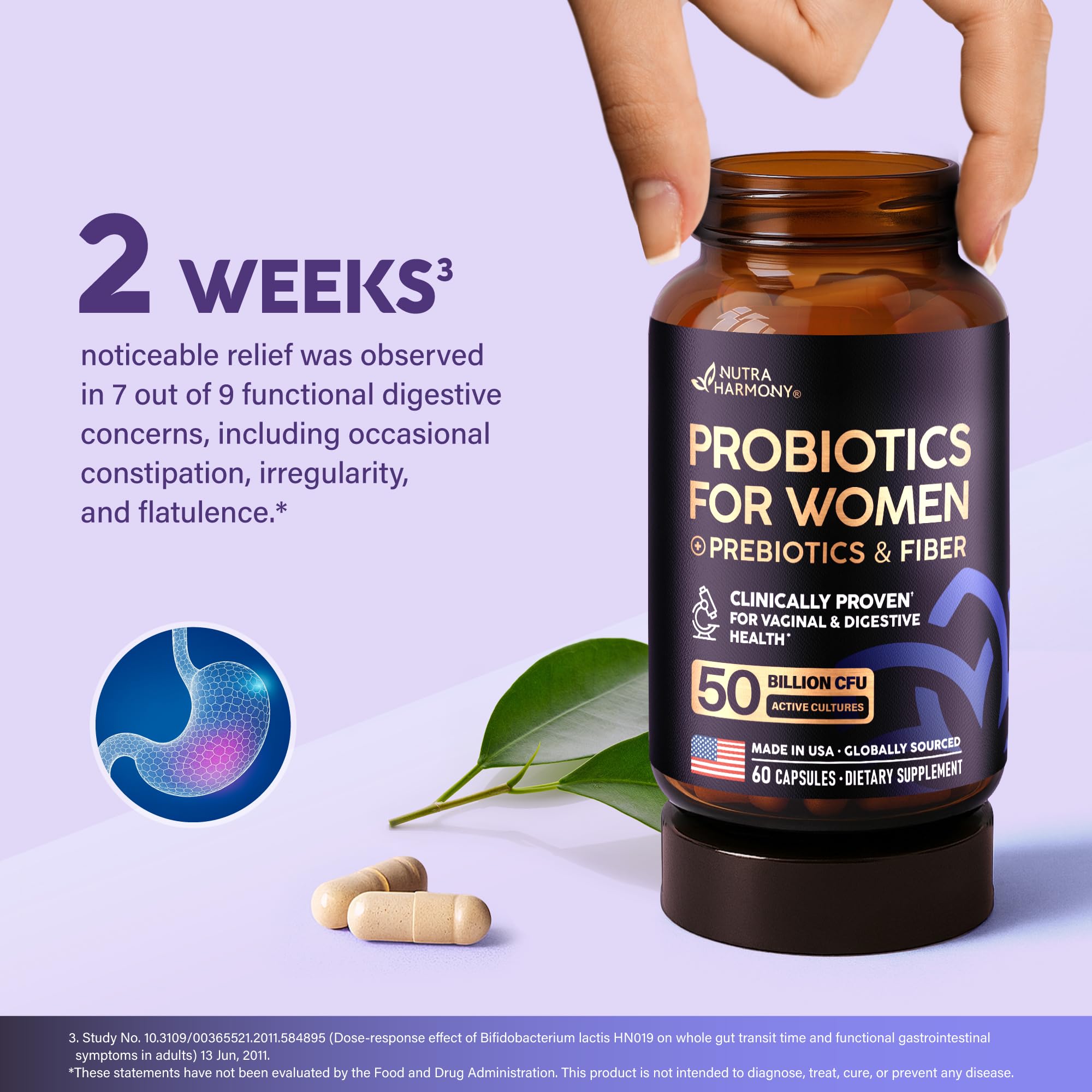 NutraHarmony, présentation d'utilisation quotidienne pour amélioration du confort digestif.